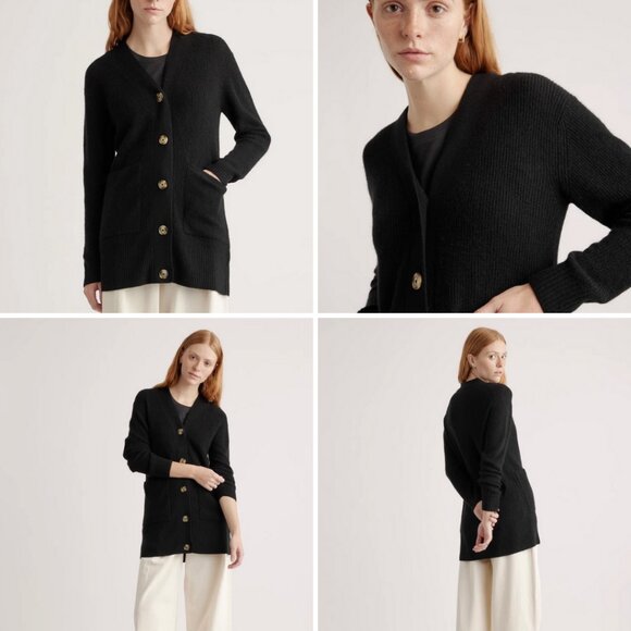 Quince Baby Alpaca Wool Oversized Cardigan Size Small MSRP $99 New with tags - Picture 3 of 14